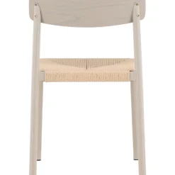 Matstol med rottingsits - Greige