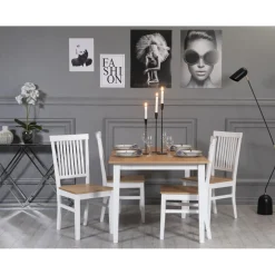 Matstol vit med eksits - Fårö