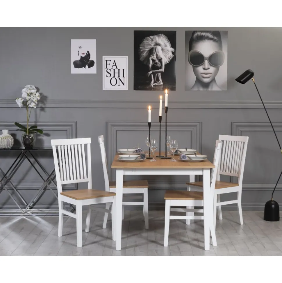 Matstol vit med eksits - Fårö