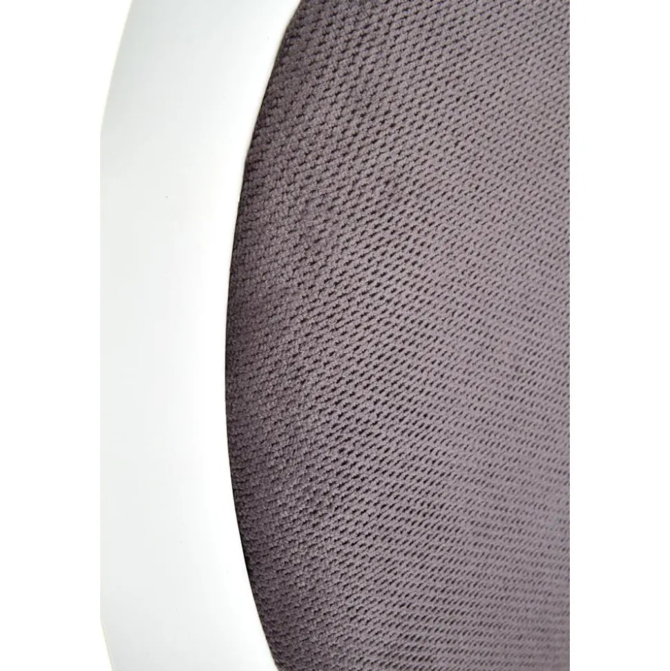 Matstol vitt trä med grå sits