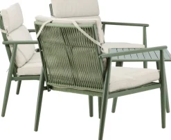 Mazzaro soffgrupp - Grön/Beige + Textilskydd för utemöbler