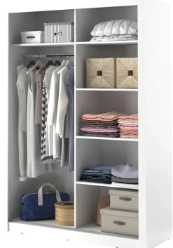 Mervyn vit garderob med skjutdörrar B150 cm