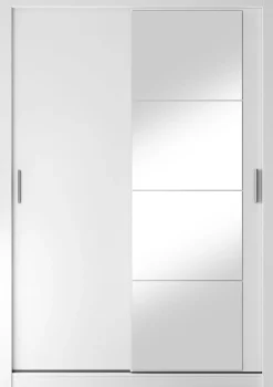 Mervyn vit garderob med skjutdörrar B150 cm