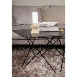 Michel soffbord 80 x 80 cm - Svart