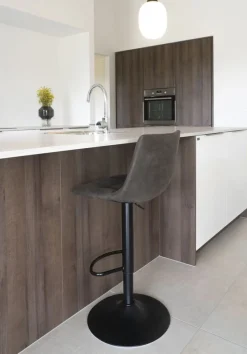 Middelfart Barstol - Mörkgrå/svart