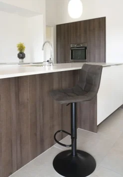 Middelfart Barstol - Mörkgrå/svart