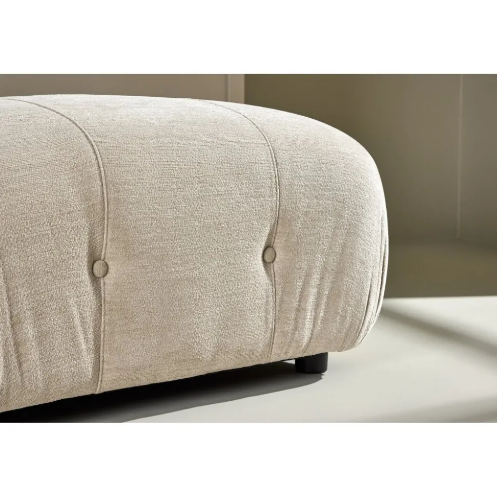 Mika ottoman - Beige/Svart