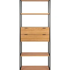 Minato bokhylla - Ask/svart