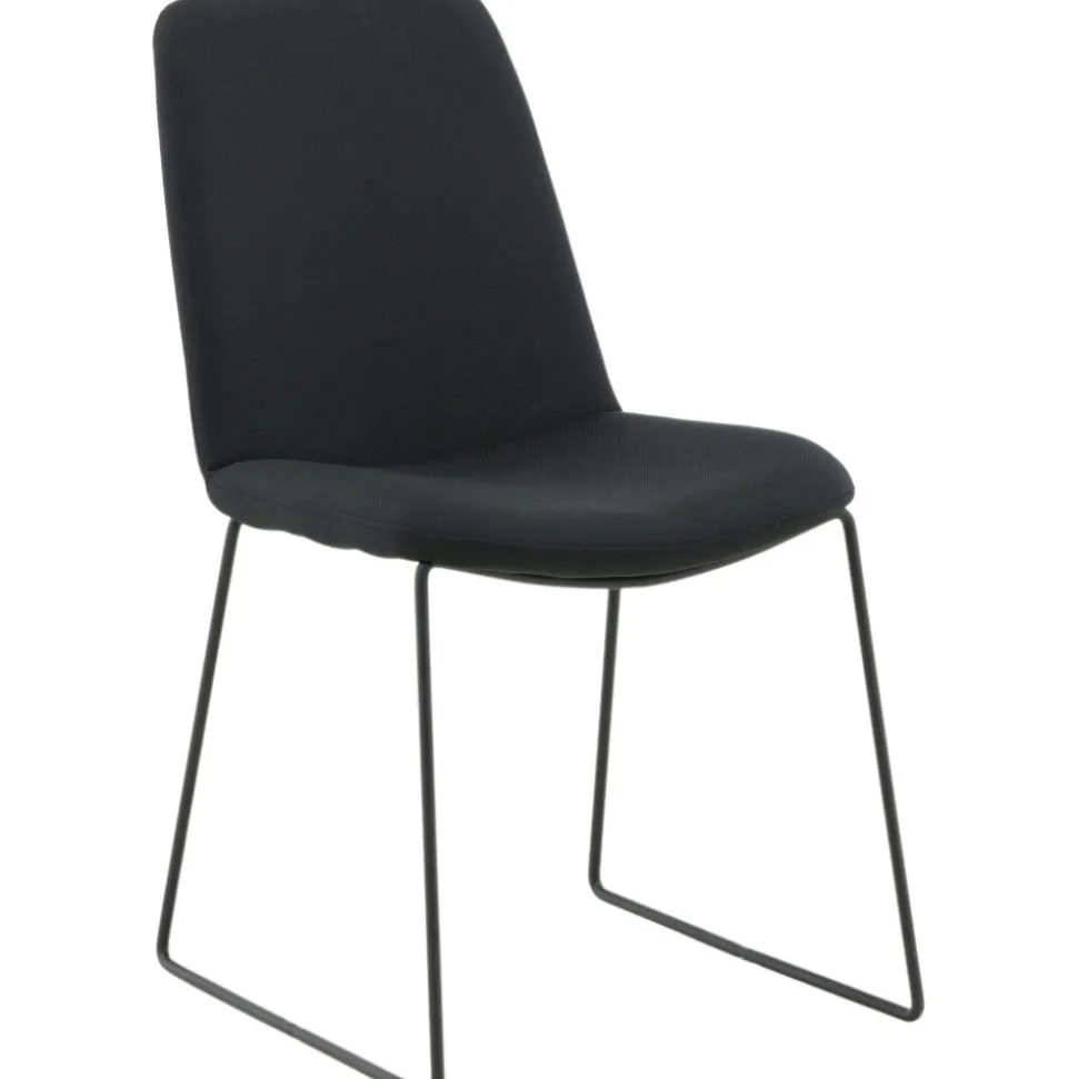 Minnie matstol - Svart tyg