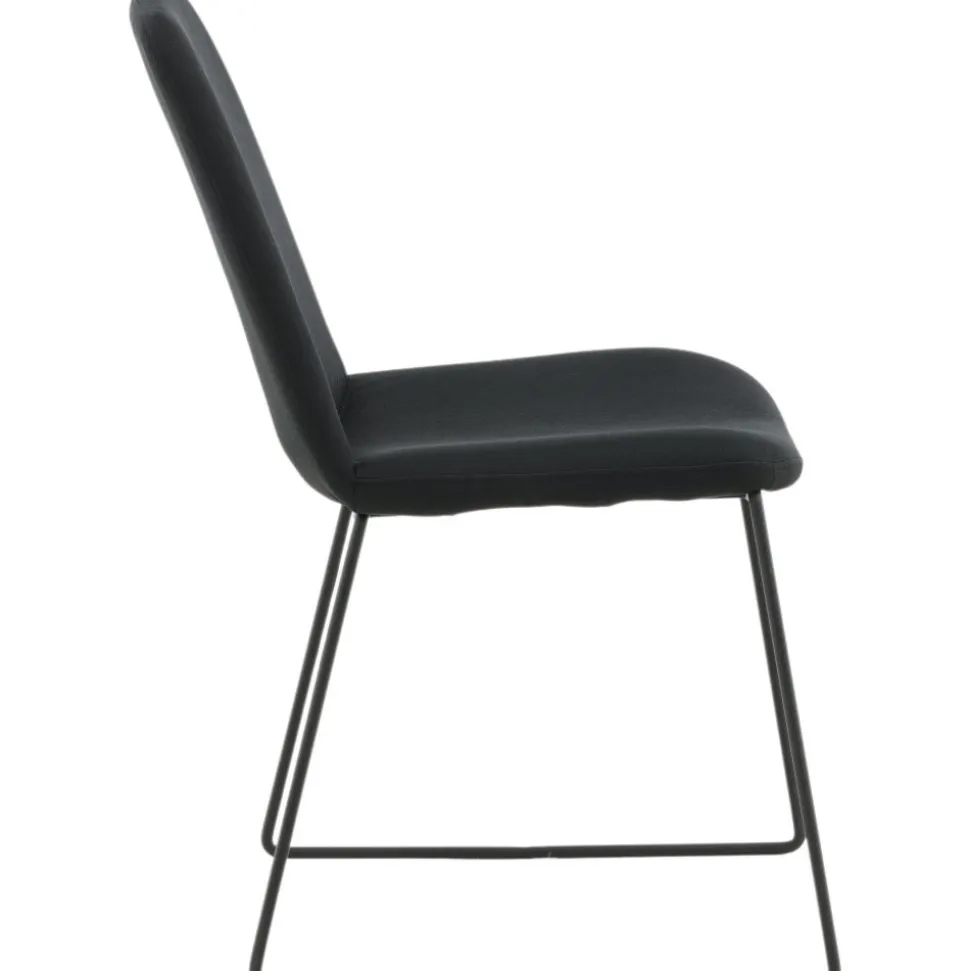 Minnie matstol - Svart tyg