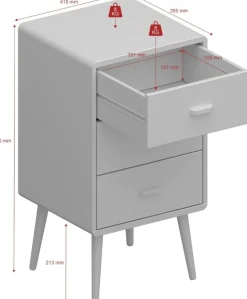 Mino sängbord - Svart