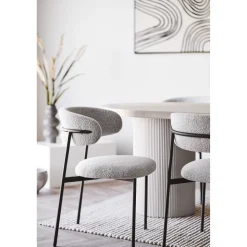 Mira matstol - Sand bouclé