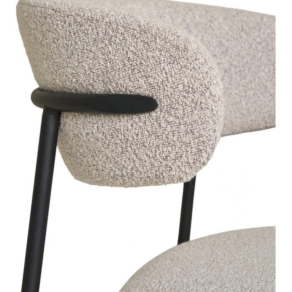 Mira matstol - Sand bouclé