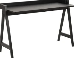 Miso skrivbord 126,6x51,6 cm - Svart + Möbeltassar