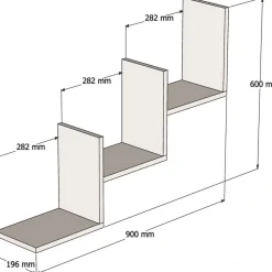 Mist vägghylla - Valnöt