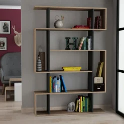 Mito bokhylla - Sonoma ek/antracit