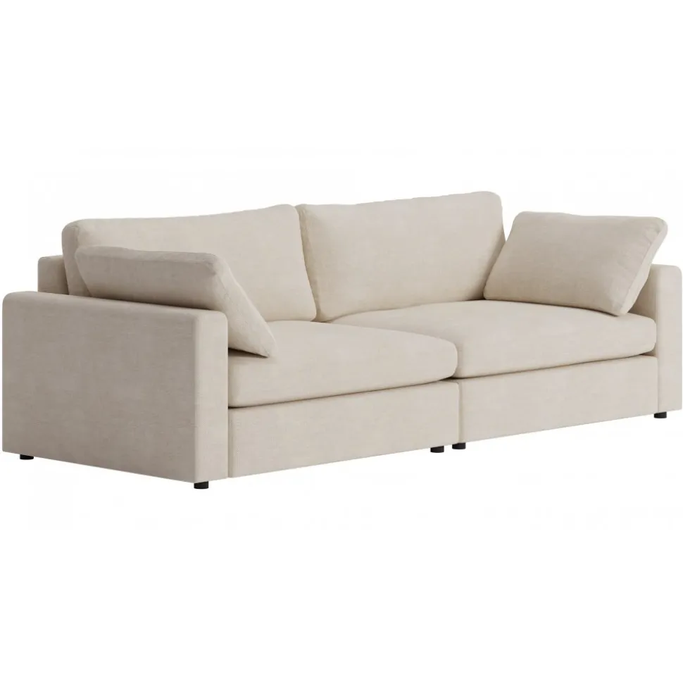 Moby 4-sits soffa 266 cm - Beige soffa