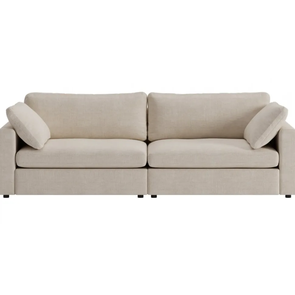 Moby 4-sits soffa 266 cm - Beige soffa