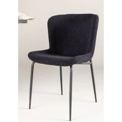 Modesto matstol - Svart teddy