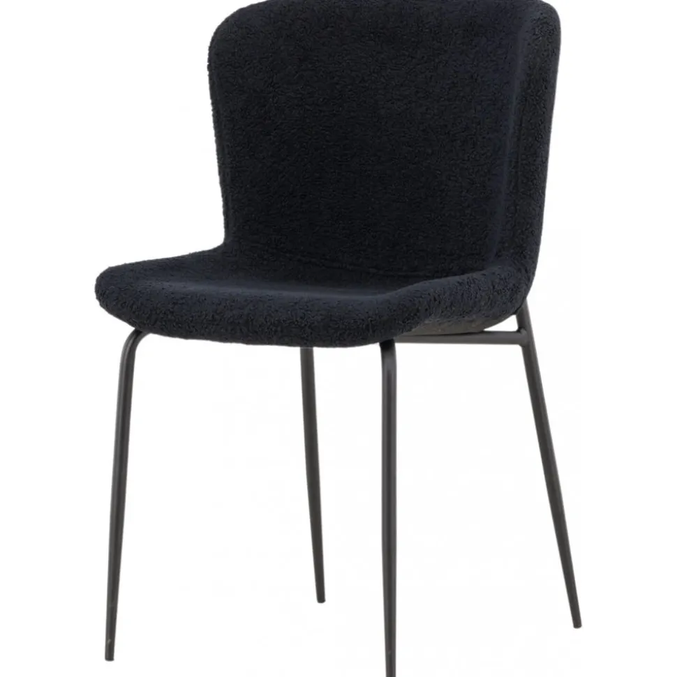 Modesto matstol - Svart teddy