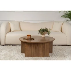 Moira soffbord Ø90 cm - Valnöt