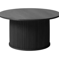 Mood runt soffbord i svartbetsad ek Ø90 cm