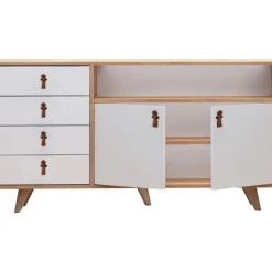 Musso skänk med lådor - Ek/vit