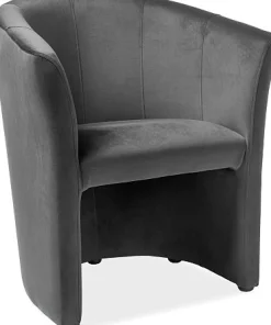 Myra fåtölj - Grå sammet