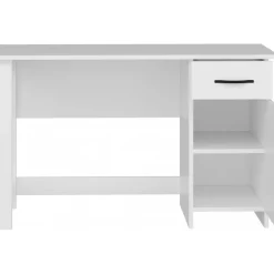 Natural skrivbord 120 x 60 cm - Vit