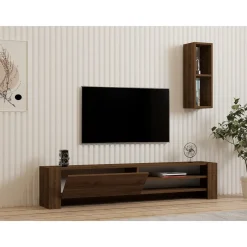 Naz TV-bänk - Valnöt