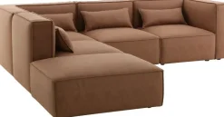 Nees modulsoffa i cognac combo 2