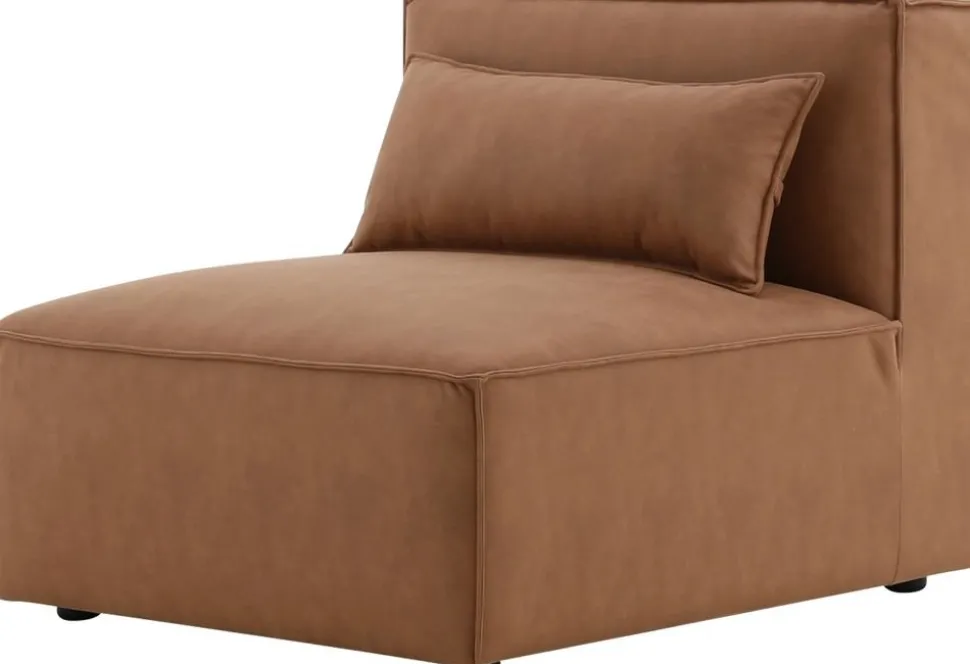 Nees modulsoffa i cognac combo 1