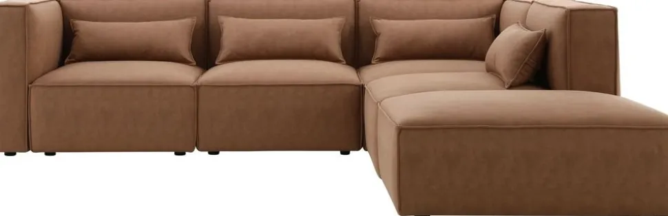 Nees modulsoffa i cognac combo 1