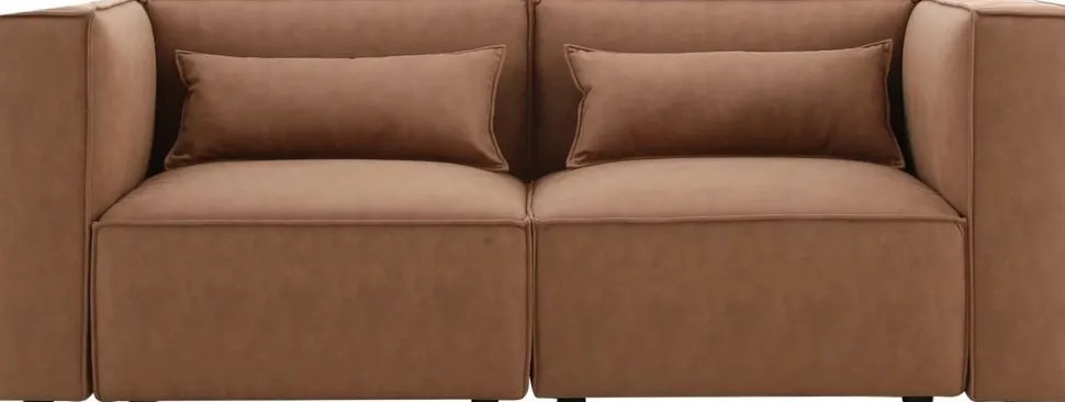 Nees modulsoffa i cognac combo 1