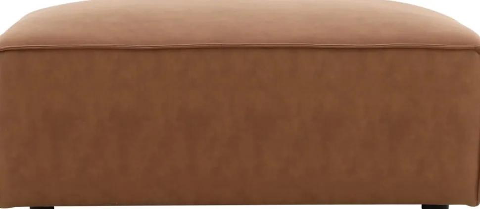 Nees modulsoffa i cognac combo 2 + Möbeltassar