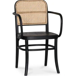 Nemis karmstol böjträ - Svart/rotting + Möbeltassar