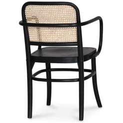 Nemis karmstol böjträ - Svart/rotting