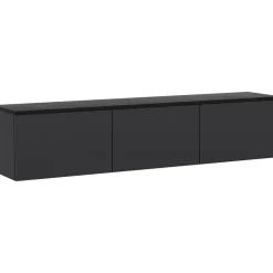 Neon TV-bänk med LED-belysning - Antracit