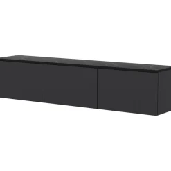 Neon TV-bänk med LED-belysning - Antracit