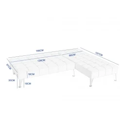 Neptun divansoffa bäddbar mörkgrått