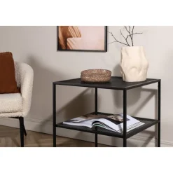 Netz sidobord 55 x 55 cm - Svart