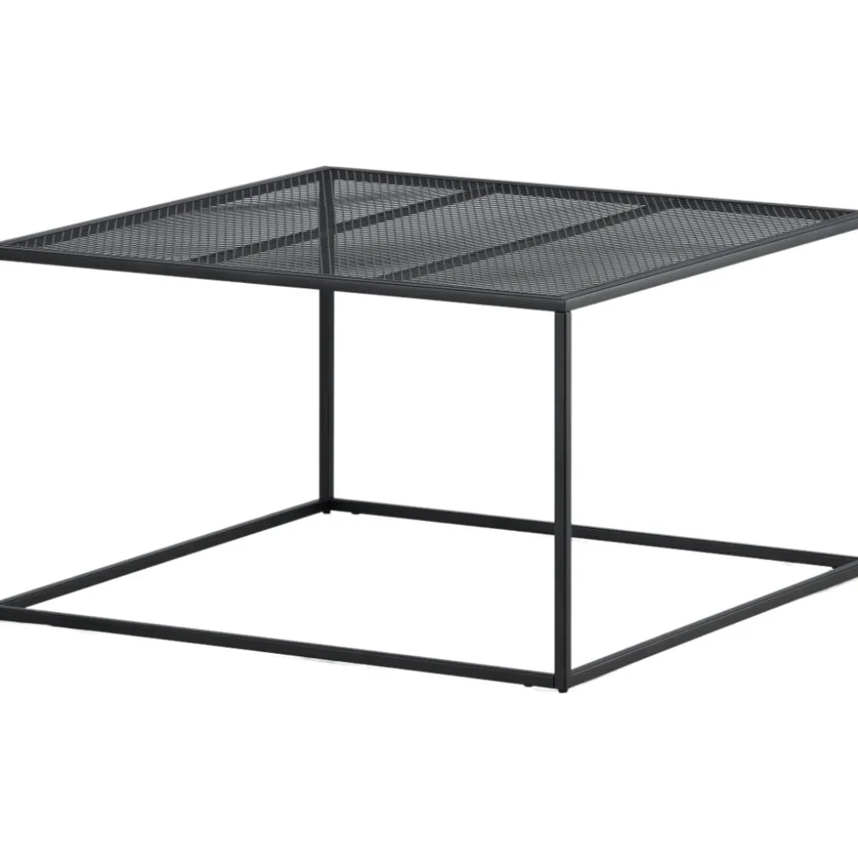 Netz soffbord 80 x 80 cm - Svart