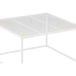 Netz soffbord 80 x 80 cm - Vit