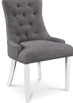 New England matgrupp inklusive 4 st Tuva matstolar i grått tyg