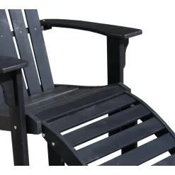 Newport däckstol - Svart