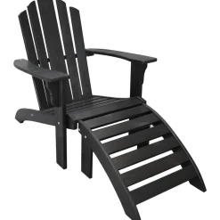 Newport däckstol - Svart + Textilskydd för utemöbler