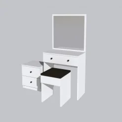 Nice sminkbord 65 x 35 cm - Vit