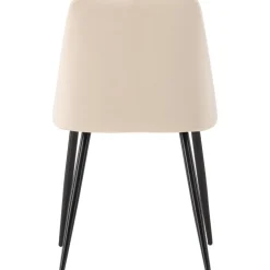 Night matstol - Beige sammet/svart
