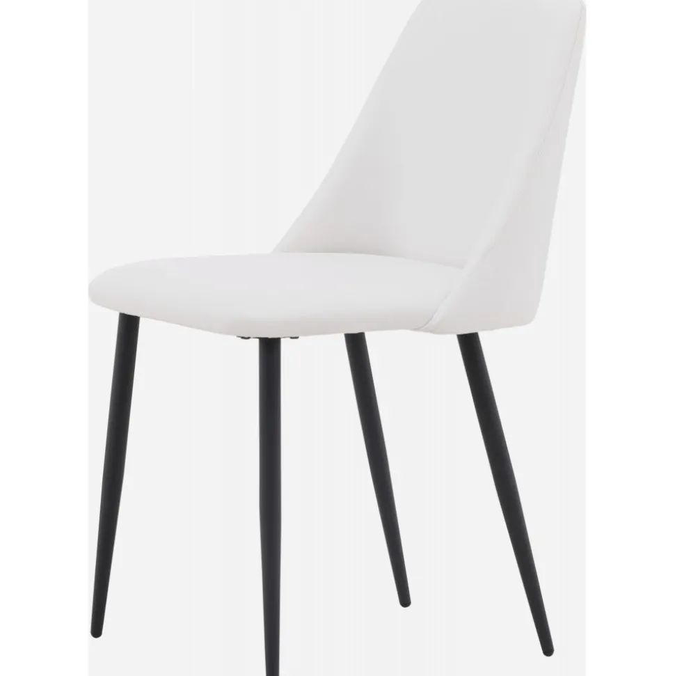 Night matstol - Vit PU