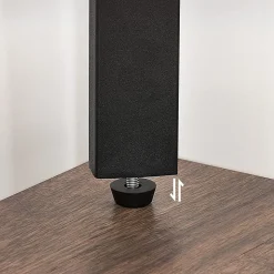 Nilla hörnsteghylla 125 cm - Brun/svart